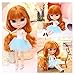 CUTEBEE 1/6 Blyth Style Factory BJD Doll,Custome-Made/Free Make-up Ball Jointed Dolls,Adorable 12 inch Doll Suitable for DIY Gifts and Hobby.(Orange)