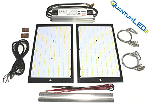 Quantum LEDs 260 Watt Quantum LED Light Two Board Kit (2700k) – White Light Grow Lamp for Flowering