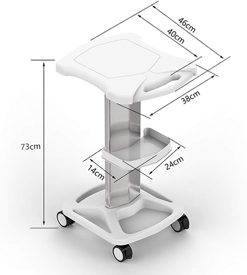 HORV Professional Salon Trolley Cart, Premium Aluminum Instrument Salon Tray, Small Bubble Bracket,Use Pedestal Rolling Cart Wheel Aluminum Stand,Suitable for Beauty Salons, Spas, Barber Shop: Home & Kitchen