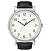 Timex Originals Men's T2N338 Quartz Watch with White Dial Analogue Display and Black Leather Strap