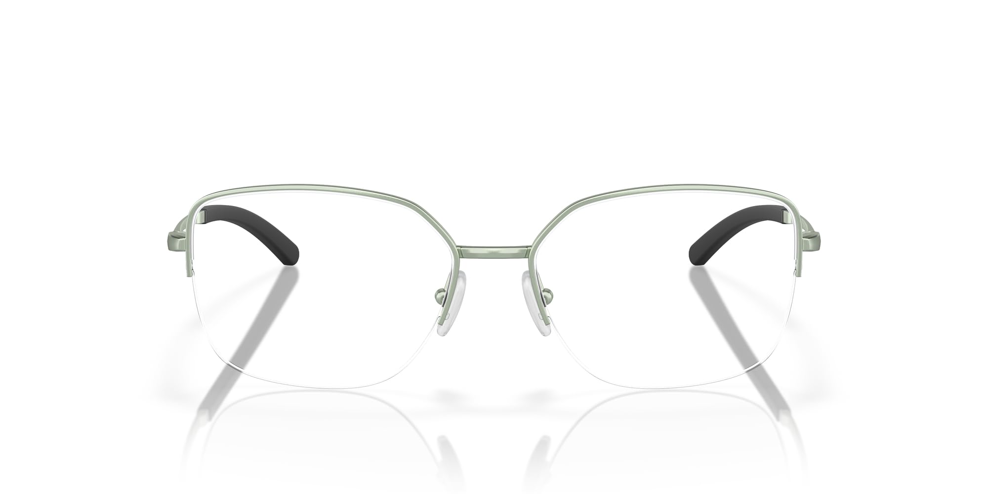 Photo 1 of Oakley Women's OX3006 Moonglow Rectangular Prescription Eyewear Frames, Satin Jade/Demo Lens, 53 mm