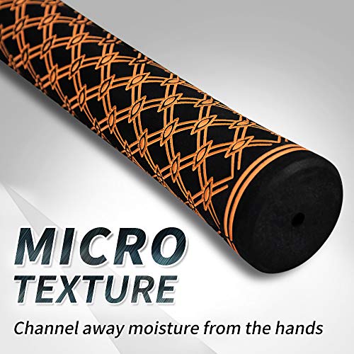 Jaya Golf Grips with Tape, Golf Club Grips, Mid Size, Orange, Set of 13 Grips, 2019 New Golf Grips Kit