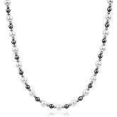 GAVU Pearl Necklace for Men, Mens and Womens Beaded Necklaces