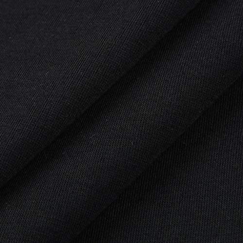 Women's Maternity Hoodie Nursing Sweatshirt Pregnancy Stripe Long Sleeve with Pockets Mama Clothes (S, Black) - Thumbnail 2