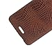 Huawei Mate 2 Case, HualuBro [Ultra Slim] Premium Crocodile Pattern Lightweight Leather Phone Protective Case Cover for Huawei Ascend Mate 2 Smartphone (Crocodile Cover Brown)