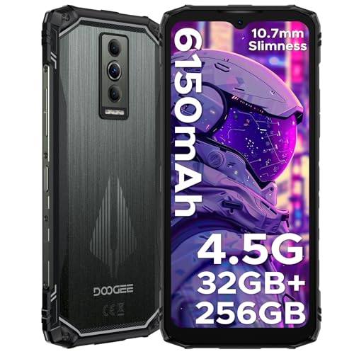 Luzglo Blade10 Pro Energy Rugged Smartphone, 50MP+8MP, 32GB+256GB Telefono Indistruttibile, Android 15, 90Hz 6.56" HD+IPS, 6150mAh,Triple Card Slot,Fingerprint ID/Face Unlock/NFC