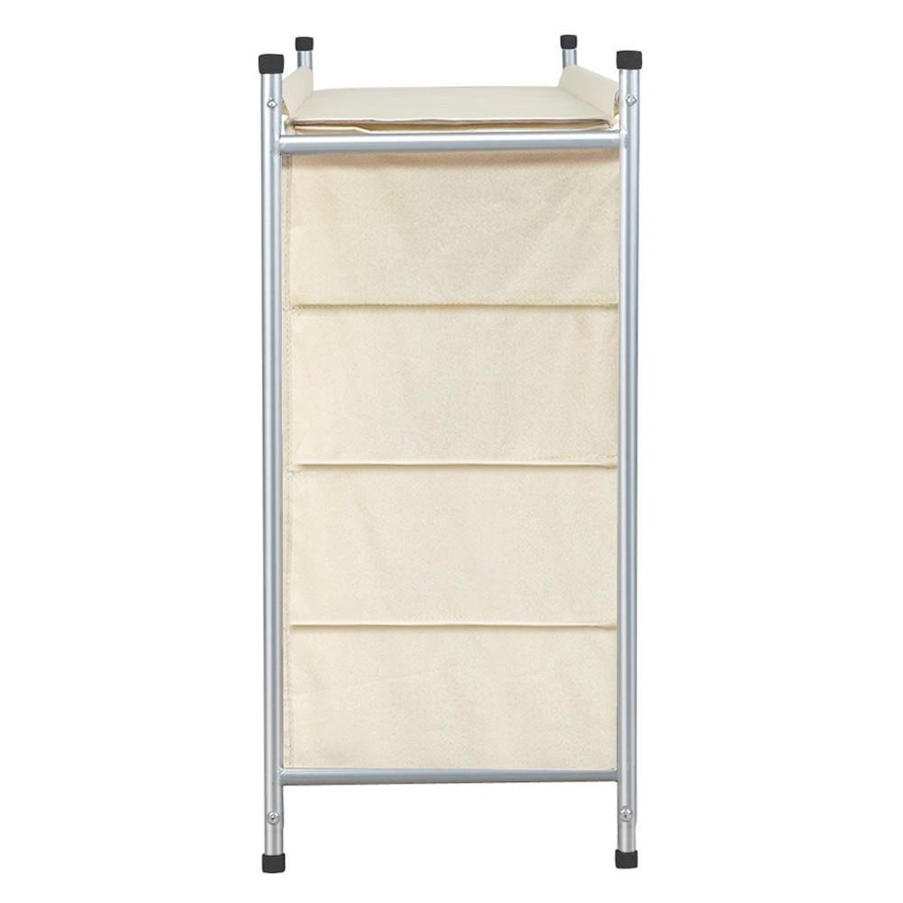 Yaheetech 5-Tier 20-Pair Shoe Rack,20-Compartment Nonwovens Cube Shoe Organizer Portable & Durable W/Larger Capacity-Beige