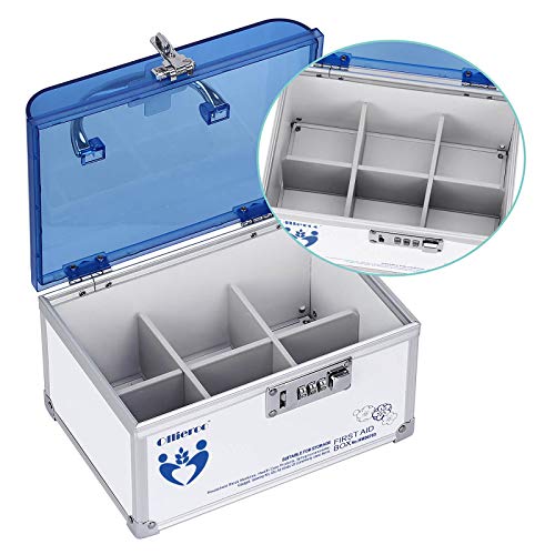 Ollieroo Combination Medication Lock Box with Handle Portable Medicine