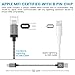iPhone 6 Charger, MFI Apple Certified Cambond Element Series 8 pin USB Sync Charger iPhone 7 Cord ( Metal Grey / 1ft )
