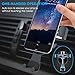 Cell Phone Holder for Car, BlueFit Car Phone Mount Air Vent, One Touch and Auto-Clamping for iPhone X 8/8s 7 Plus 6s Plus 6 SE Samsung Galaxy S8 Edge S7 S6 Note 8 5 and More Smartphone- Black