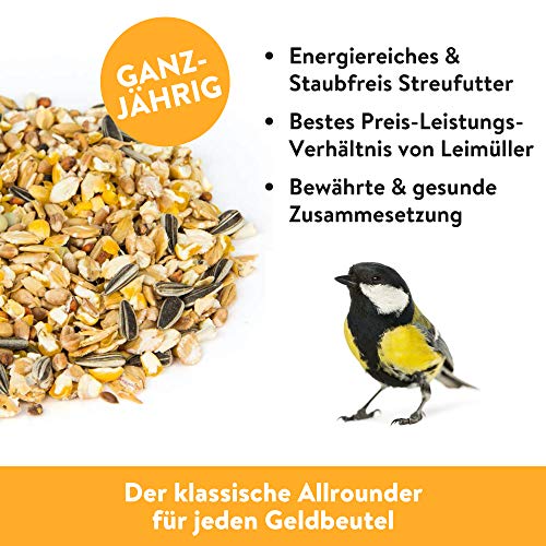 Leimüller Vogelfutter Wildvögel Ganzjährig 25kg (Classic) - Ãsterreichisches Wildvogelfutter Ganzjahresfutter - Hochwertiges Streufutter Staubfrei & ohne Zusatzstoffe – Bild 2
