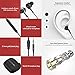 BlitzWolf Wired Earphones with Mic in Ear Buds with Volume Control Noise Isolating Headphones Dual Dynamic Driver Bass 3.5mm Stereo Sound for Phone - PC More (Black)