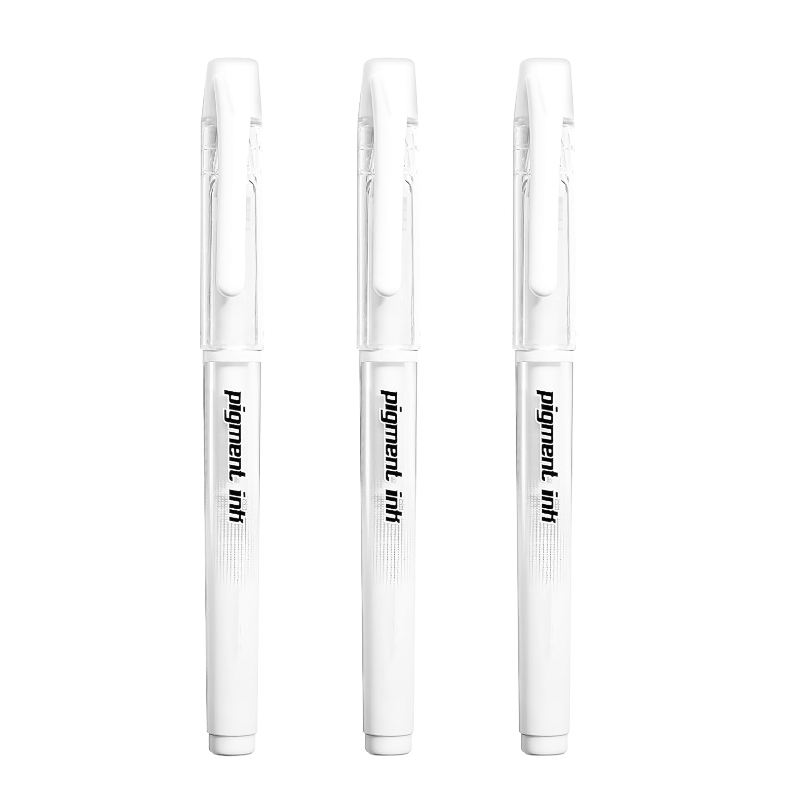3 Pack White Gel Pens for Black Paper 1mm White Fine Liner Art Pen Ballpoint Pen Highlighter Archival Gel Ink Rollerball for School Artists Drawing Sketching Writing Illustration Coloring Books