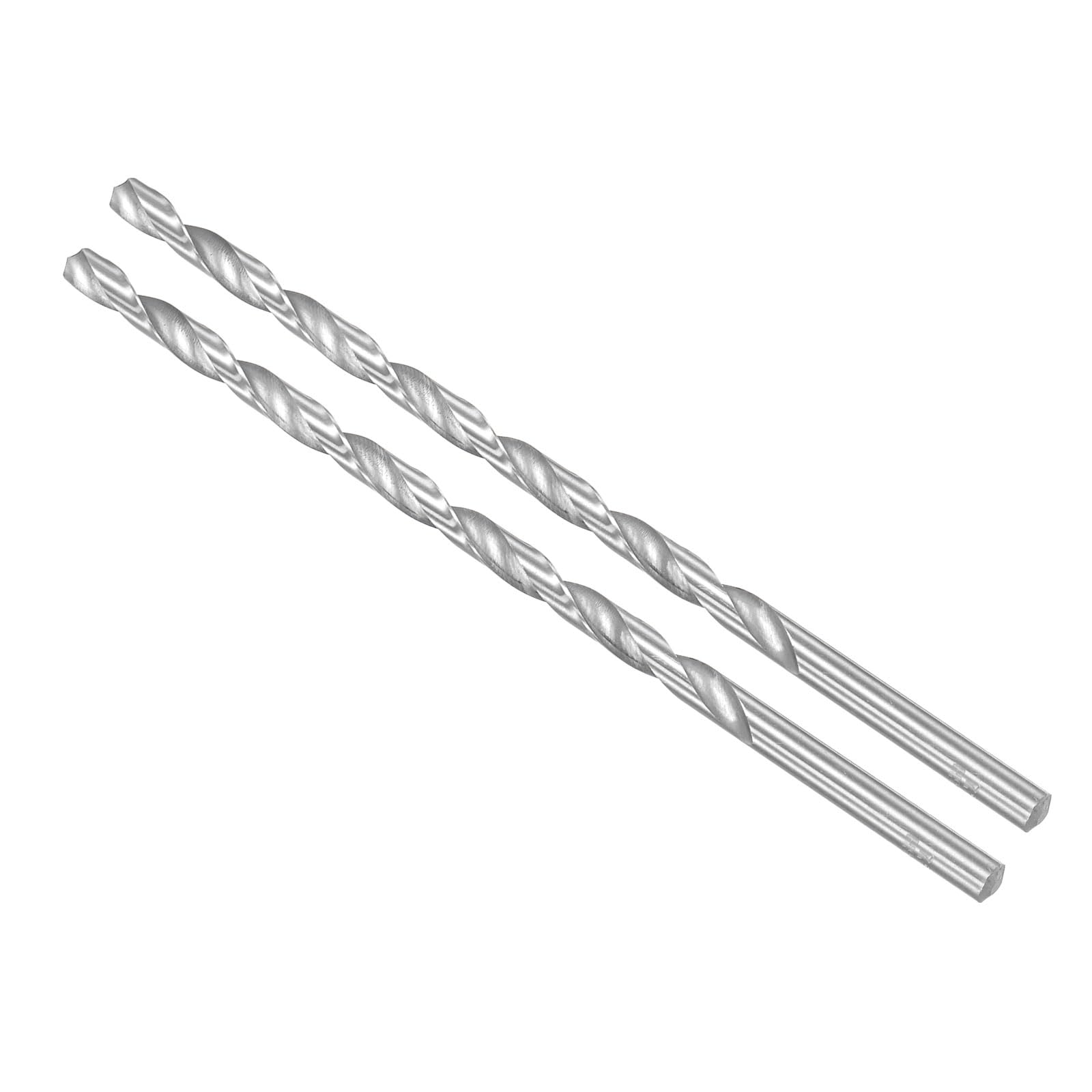 CoCud Extra Long High Speed Steel Twist Drill Bits, 7.5mm Diameter 200mm Length, Straight Twist Jobber Drill Bit - (Applications: for Metal Woodwork Plastic Aluminum), 2-Pieces
