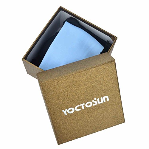 YOCTOSUN 3.8 Inch Crystal Clear Paperweight 5X Dome Magnifier with Gift Box and Polishing Pouch