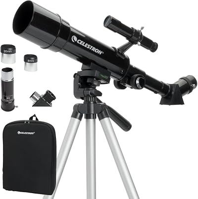Celestron Travel Scope 50 Portable Refractor Telescope Kit with Backpack