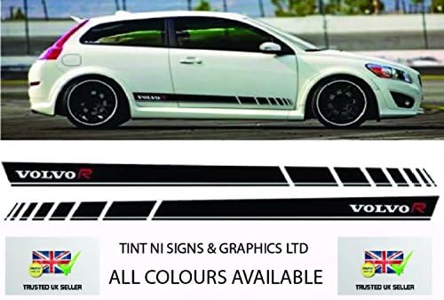 TSG LTD Volvo C30 R design side stripe graphics kit