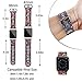 Antemart Replacement Band Strap for Apple Watch iwatch Series 3 Series 2 Series 1 Nike+ Hermes Edition 38mm 42mm, Printed Silicone Bracelet Wristband