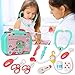 Kids Doctor Kit Pretend Play Set with Working Platform Case, Durable 19 Pieces of Heartbeat, Injecting Dentist Doctor Set for Kids Girls Boys