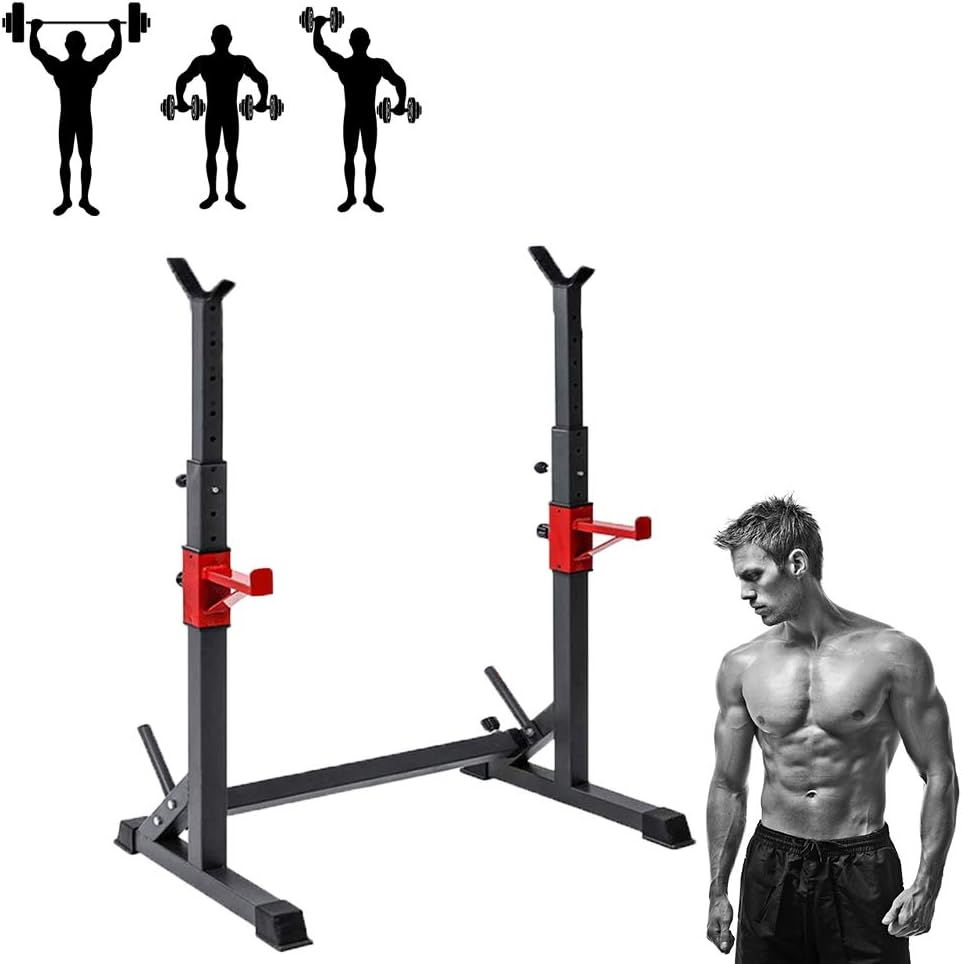 Woniu Squat Rack, Adjustable Heavy Duty Squat Rack, Suitable for Indoor Home Heavy Exercise Fitness, Can Withstand 250KG