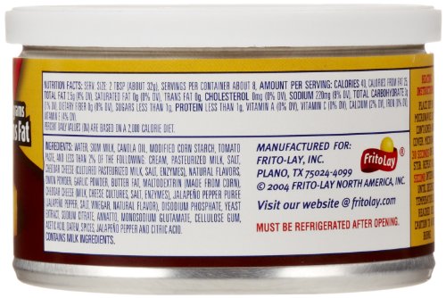 FRITOS JALAPEÑO CHEDDAR CHEESE DIP, 9 OUNCE