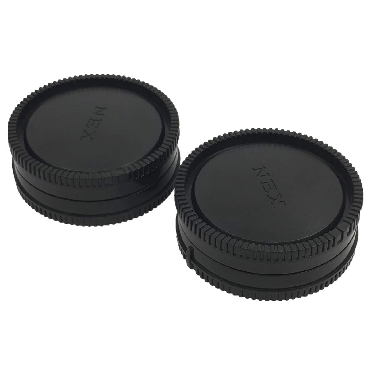 HomyWord 2 PACK Body Cap & Camera Rear Len Cover Set for Sony E-Mount NEX Mirrorless Sony Alpha A6500 A6300 a6000 a5100 a5000 a3000