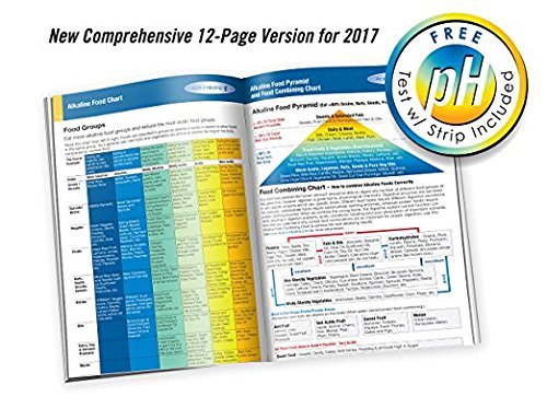 Alkaline Body Balance Informational Booklet with Food Chart and FREE pH Test Strip