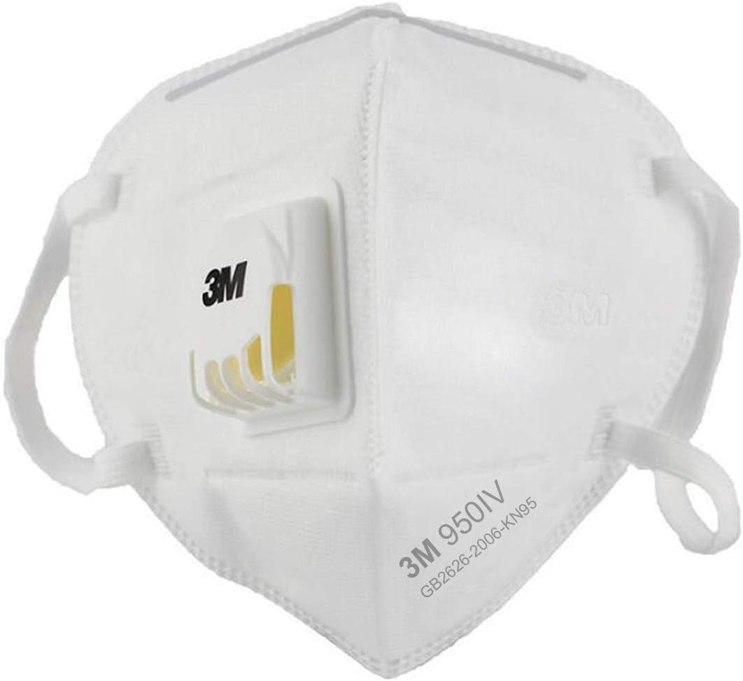 Disposable Respirator Face Mask for Dust PM2.5 Mask, KN95, with Cool Flow Valve, 9501v (24 packs)
