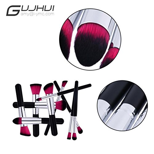 image for Goddessvan Makeup Brushes 10PCS Make Up Foundation Eyebrow Eyeliner Bl