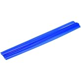 MECCANIXITY 10 Pcs Blue 3/8" Plastic Welding Rods 13" 9.5mm x 330mm HDPE Flat Ribbon Plastic Welding Strip for Repairing Water Tanks Forklift Pallets Trash Cans Transfer Troughs