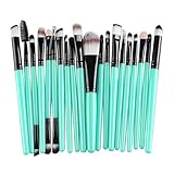 Bolayu 20 pcs Makeup Brush Set tools Make up Toiletry Kit (Black)
