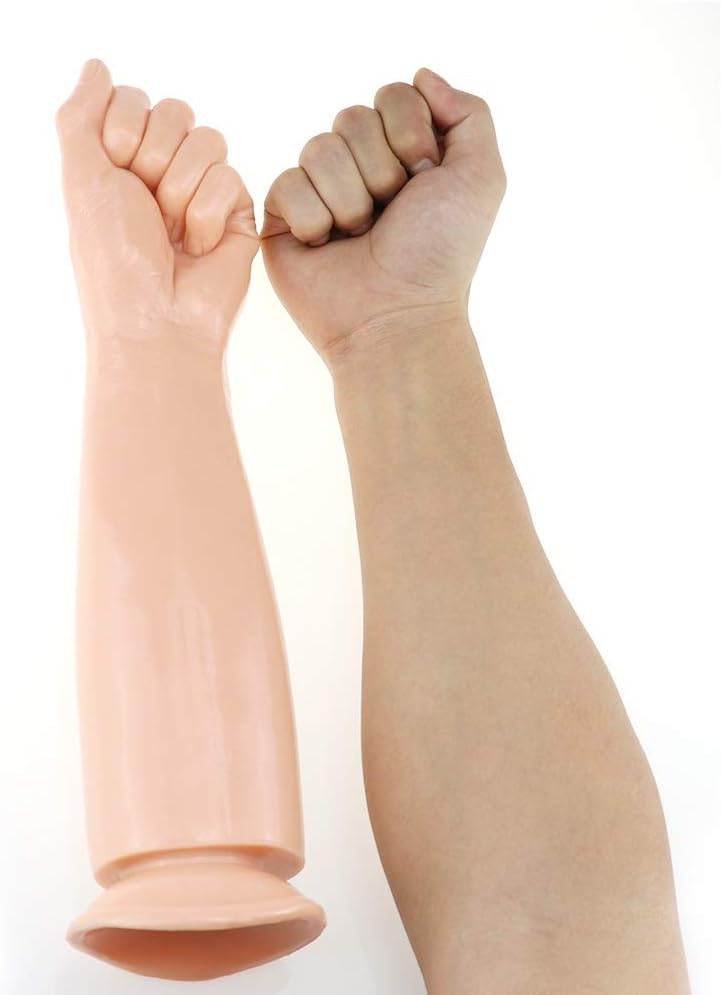 LOLINEDNAT 13.0"^3.0" Realisric Arm Fisting -Ðîl`dɔ, Super Stimulating S&M-Toy with Strong Suction Cup, Safety Soft Waterproof PVC Material, YJ81 (Color : Flesh)