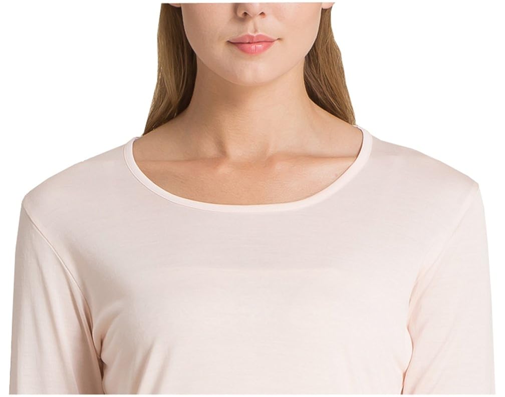 METWAY Womens Silk Long Johns Snug Fit Silk Thermal Underwear Sets