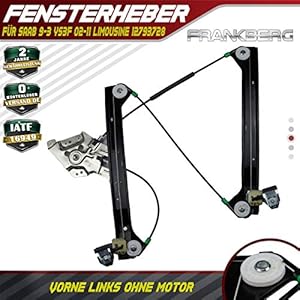 Raammechanisme zonder motor Links voor voor 9-3 YS3F Sedan 2002-2007 12793728