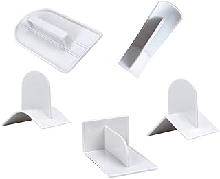 Dancepandas 5 Stück unterschiedliche Glätter Fondant Tortendeko Modellierwerkze Tortenglätter Ecke Glätter Küchenutensil als Küchenutensil