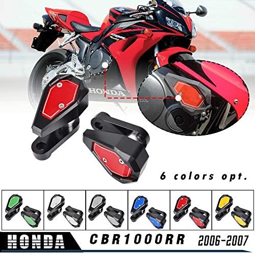 LoraBaber Motorcycle CBR1000RR 2006 2007 Frame Crash Pads Engine Sliders Protector for Honda CBR 1000RR CBR 1000 RR 06 07 (Titanium)