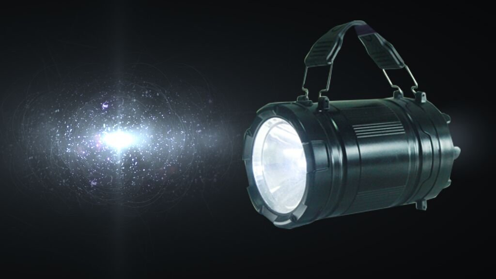 Windaze Camping Lantern 2 in 1 LED Flashlights Water Resistant Lamp Battery Powered Ultra- Bright Light for Hiking Fishing Emergency