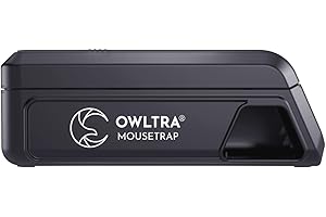 OWLTRA Indoor Electric Mouse Trap, Instant Kill Mouse Trap with Pet Safe Trigger, Black, Small, 1 Piece