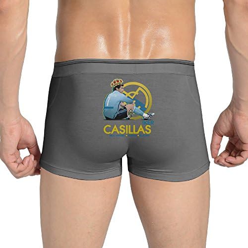 NING Sexy Iker Casillas Seamless Stretchable Boxer Brief For Fashionable Men Ash 3X