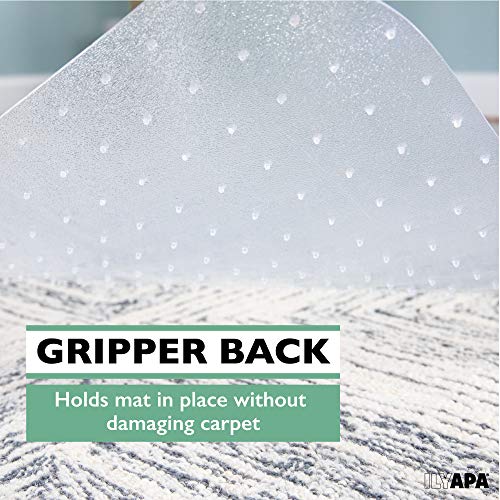 image for Ilyapa Carpet Chair Mat for Office Chairs 36 x 48 - Heavy Duty Floor M