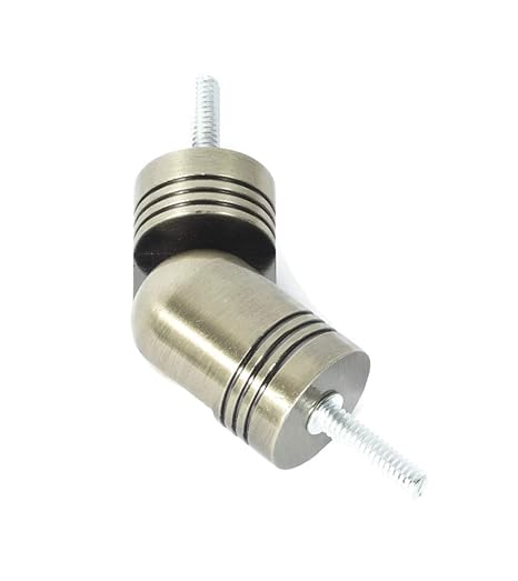 Urbanest Hinged Elbow Connector For Corner Or Bay Window Curtain