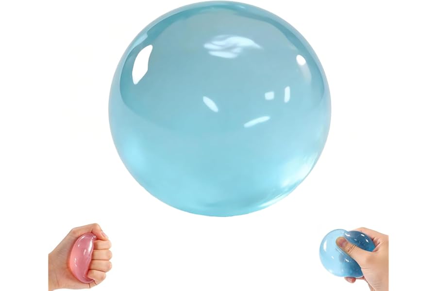 Coconut Oil Squishy, Coconut Oil Stress Ball – Super Soft, Handmade Slow Rising Fidget Squeeze Toy for Stress Relief, Squeeze the Stress Away (Blue)