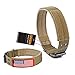 EXCELLENT ELITE SPANKER Nylon Tactical Dog Collar Military Adjustable Training Dog Collar with Double Metal D Ring Buckle(Grey-M)