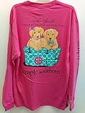 SImply Southern Long Sleeve Girls in Pearls Guys in Ties Pink (Small)