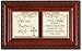 Cottage Garden Pastor's Wife Loving Support Woodgrain Rope Trim Petite Music Box Plays Amazing Grace
