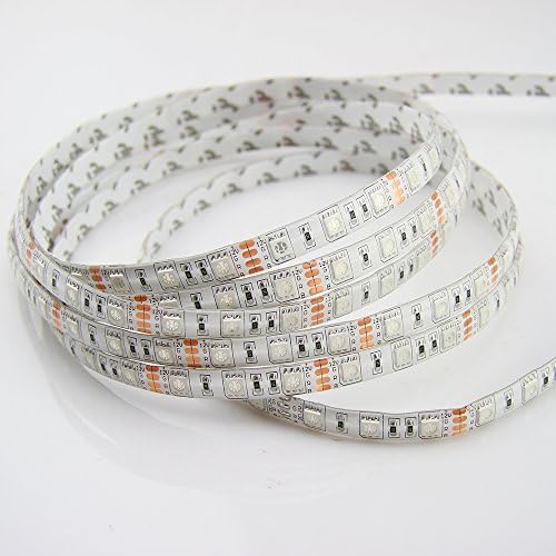 LED Strip Light, 5050 RGB Rope Light Waterproof High Lumen 16.4ft 5m 300LEDs LED Ribbon for Home Decoration Living Room Bars and Outdoor Use