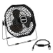 Helect USB Fan, 7-Inch Frame Mini USB Table Desk Personal Fan Quiet Rotatable (Black) - H1055
