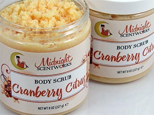 Sugar Scrub, Cranberry Citrus, with Shea and Cocoa Butter, Body Scrub