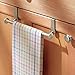 iDesign York Metal Over the Cabinet Dish and Hand Towel Bar Holder for Kitchen, Bathroom, 3
