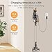 SUAOKI 2-in-1 Cordless Vacuum Cleaner, Upright Stick and Handheld Vacuum Lightweight Bagless with Rechargeable Battery, 7.5KPa High Suction for Home, Carpet, Car, Hard Floor